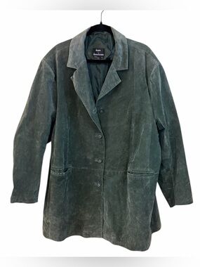 dennis basso Green Leather Jacket